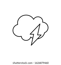 Storm, energy icon. Simple line, outline vector electro power icons for ui and ux, website or mobile application