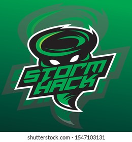 Storm Gaming Mascot Vector Logo Template