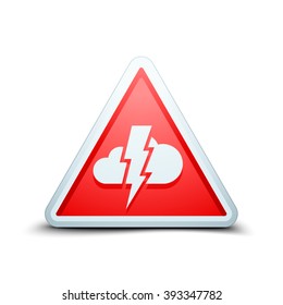 Storm Hazard sign
