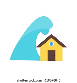 Storm Hitting House