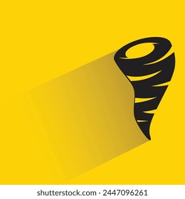 storm and hurricane on yellow background