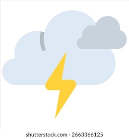 Storm Icon Element For Design