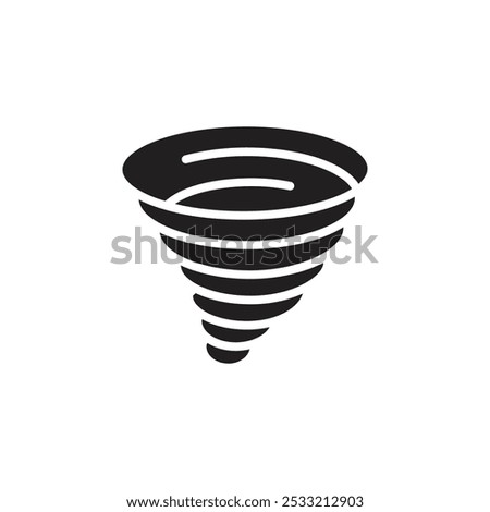 Storm icon Flat line illustration