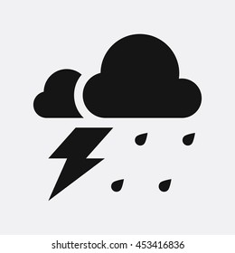 Storm icon illustration isolated vector sign symbol