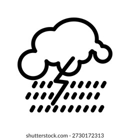 Modelo de design de vetor de ilustração de ícone de tempestade