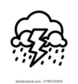 Plantilla de diseño de Vector de ilustración de icono de tormenta