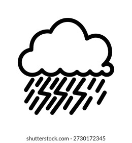 Plantilla de diseño de Vector de ilustración de icono de tormenta