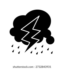 Storm icon illustration vector design template