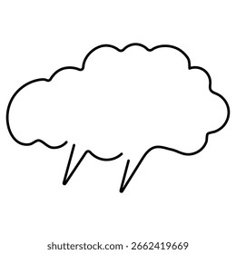ícone de tempestade isolado em fundo branco, ilustração vetorial.