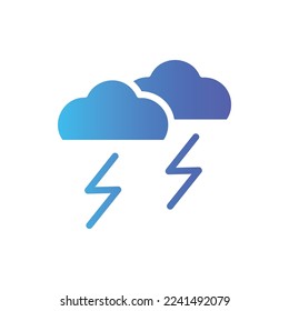 storm icon with isolated vector and transparent background