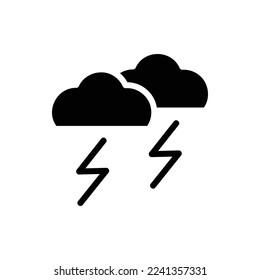 storm icon with isolated vektor and transparent background