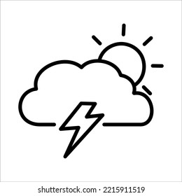 Storm Icon Logo Design Vector Template Illustration Sign And Symbol Pixels Perfect