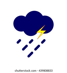 Storm icon. logo. vector. flat.