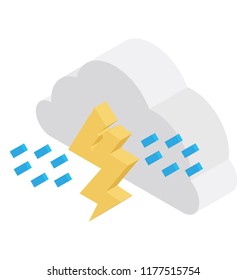 
Storm icon on white background
