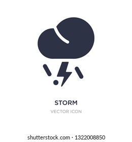 storm icon on white background. Simple element illustration from Autumn concept. storm sign icon symbol design.