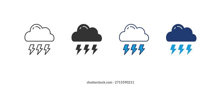 Storm-Symbol - Sammlung mehrerer Stile festlegen