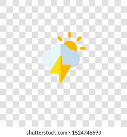 storm icon sign and symbol. storm color icon for website design and mobile app development. Simple Element from weather collection for mobile concept and web apps icon.