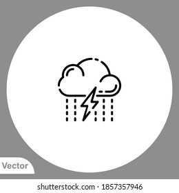 Storm icon sign vector,Symbol, logo illustration for web and mobile