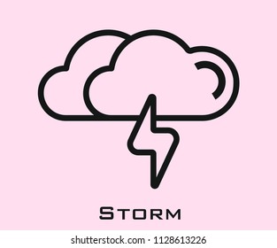 Storm icon signs