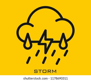Storm icon signs