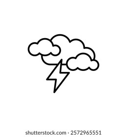 Storm icon simple vector symbol