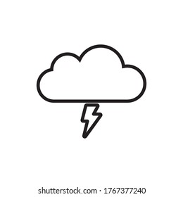 Storm Icon Vector. Cloud Sign