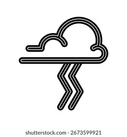 storm icon vector design template elegant style