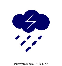 Storm Icon Vector, flat design.