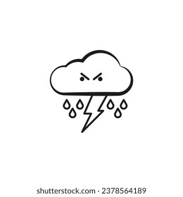 Storm icon. Vector illustration. EPS 10.