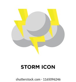 Storm icon vector isolated on white background, Storm transparent sign , colorful symbols