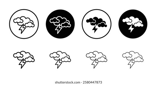 Storm icon Vector logo outline