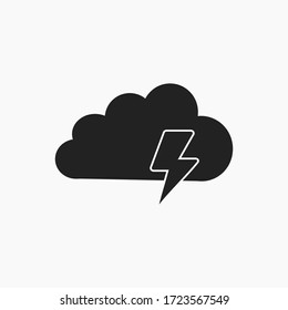 Storm icon vector. Weather sign