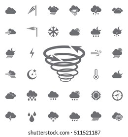 Storm icon. Weather icons universal set for web and mobile