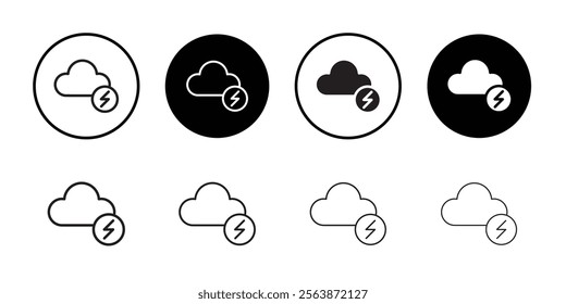 Storm icon web design in vector
