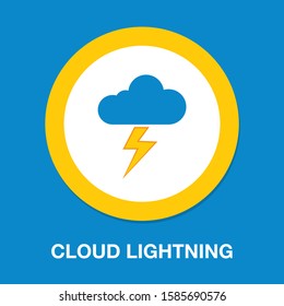 storm icons. flat illustration of storm vector icon. storm sign symbol