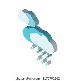 Storm isometric left top view 3D icon