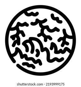 Plantilla de ilustración y diseño de vectores de iconos de línea de tormenta