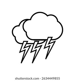 ícone de tempestade sinal de vetor