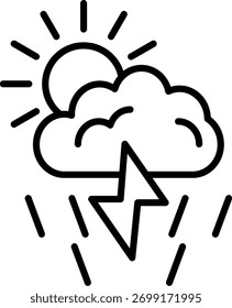 Storm Line, Vektordesign des Symbols