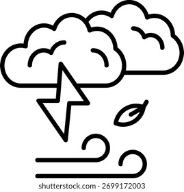 Storm Line, Vektordesign des Symbols