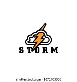 Stockbild mit Storm-Logo-Vektorillustration