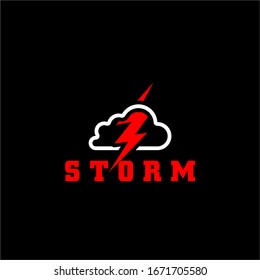 Storm logo vector template stock image