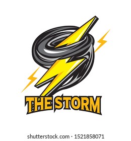 Storm mascot logo icon, good for Sport Team and mascot logo