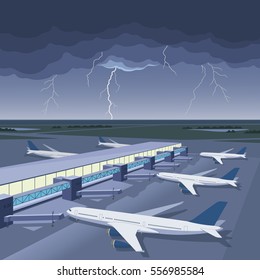 Storm On The Airport