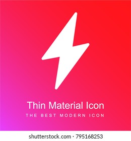 Storm pronostic red and pink gradient material white icon minimal design