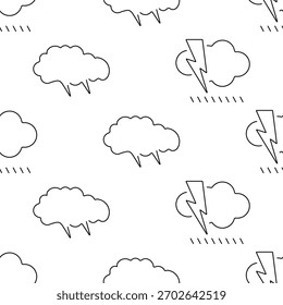 storm seamless pattern isolated on transparent background.