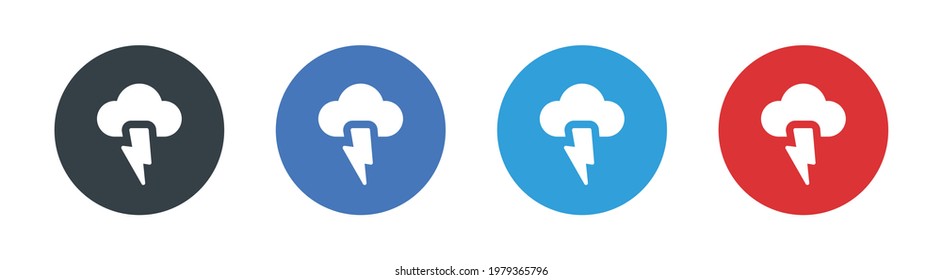 Storm sign vector icon illustration