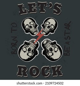 storm skull illustration vector graphic design rock young graphic