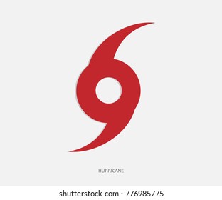  Storm symbol vector icon. Hurricane icon