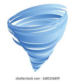 Storm tornado icon. Cartoon of storm tornado vector icon for web design isolated on white background